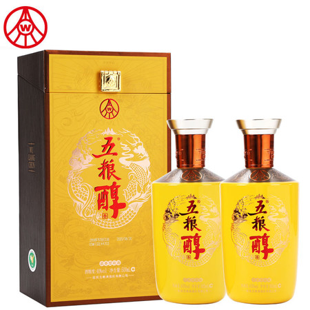 五粮液股份公司出品五.粮.醇 浓香型纯粮白酒金装 40度 500mL*2瓶