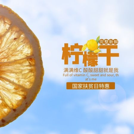 农家自产 【广安味道】广安白马柠檬干片 泡茶干片50g灌装水果茶图片