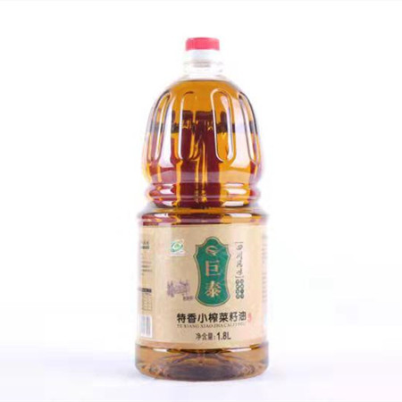 巨泰 【会员享实惠】巨泰特香小榨菜籽油费非转基因 1.8L