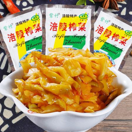 榨菜涪陵榨菜下饭菜批发榨菜丝去皮咸菜酱开胃乌江榨菜下饭菜袋装图片