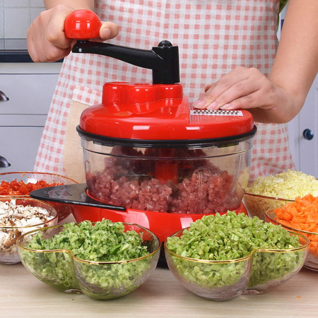 手动绞肉机家用手摇搅拌器饺子馅碎菜搅肉切菜神器厨房用品料理机图片