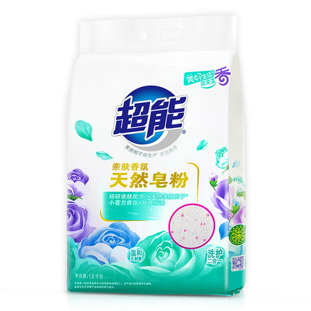 超能皂粉亲肤香氛大袋1.6kg*1袋yz图片