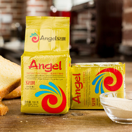 安琪（Angel） 安琪酵母包子馒头家用面粉发酵粉高活性干酵母100g/袋图片