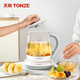 天际/TONZE 养生壶1.8L 多功能花茶壶高硼硅玻璃水壶BJH-W180P