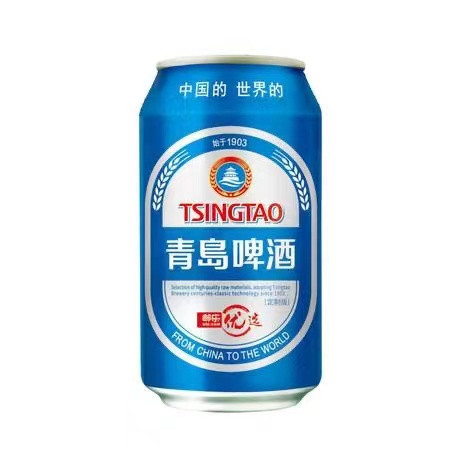 青岛啤酒330ml*24听图片