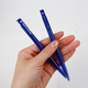 得力文具6506自动圆珠笔学生用按动式0.7mm办公室书写工具红黑蓝