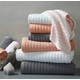 雅棉涟漪毛浴巾套件（2条毛巾+1条浴巾）强吸水
