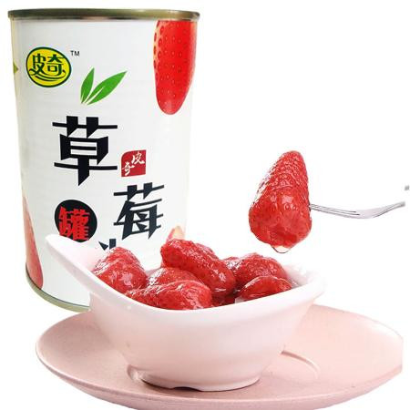 皮奇草莓罐头5/6罐单罐425g新鲜水果罐头休闲食品