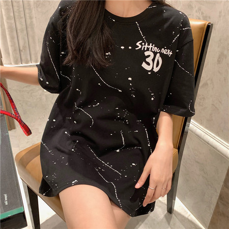 卓纪2020新款韩版设计感短袖T恤女夏季ins超火半袖宽松网红上衣服潮图片