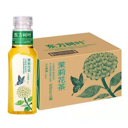 正龙名居东方树叶茉莉花茶500ml*15瓶