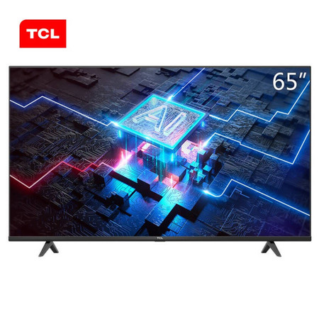 TCL电视 F8系列 4K超高清全面屏HDR 护眼防蓝光全场景AI人工智能手机语音网络平板超薄电视机
