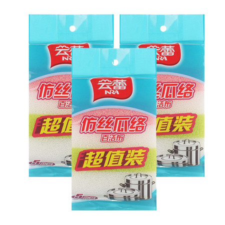 云蕾仿丝瓜络百洁布（5片装） x3