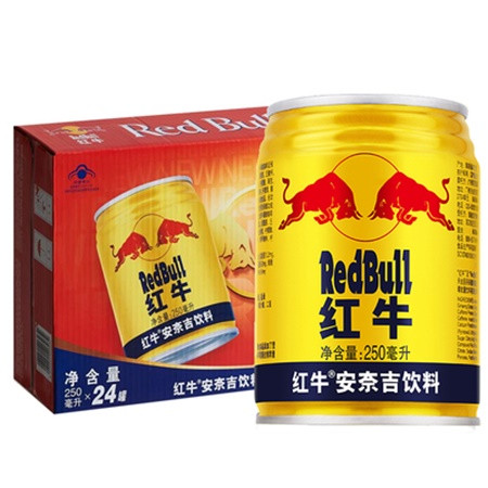 红牛 安奈吉饮料250ml*24罐 整箱装图片