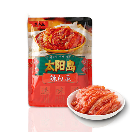 太阳岛  黑龙江辣白菜韩国风味泡菜韩式辣白菜450g袋装图片