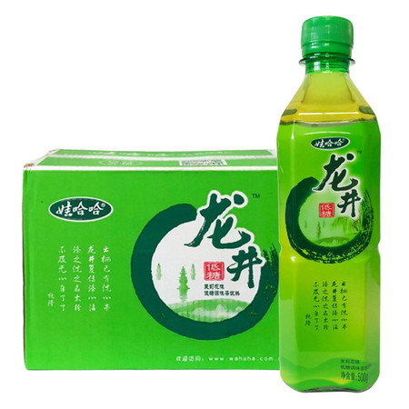 娃哈哈 绿茶500ml*15瓶整箱 果汁茶清凉饮料图片