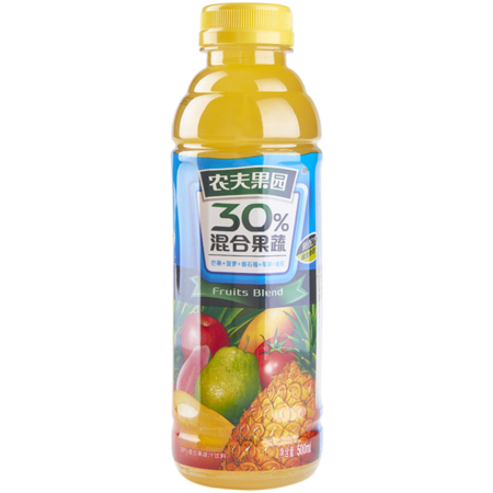 【仅限信阳销售】农夫山泉30%农夫果园混合果蔬汁-(菠萝＋芒果＋蕃茄)500ml*15