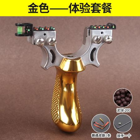 【户外实战激光弹工器】电镀扁皮弹弓红外线高精准免帮快压图片