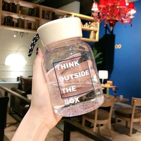可爱简约水杯女学生韩版随手杯男家用大容量塑料小巧便携运动杯子