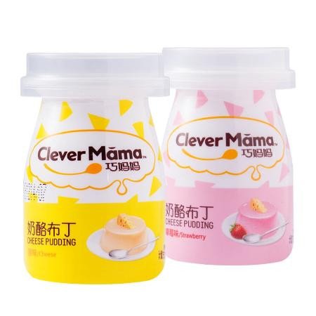 巧妈妈牛奶布丁奶酪乳酸菌味多口味果冻含乳休闲甜品85gx2/4/6杯