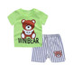 儿童短袖套装纯棉夏季男童T恤婴儿短裤两件套0-5岁女宝宝汗布夏装