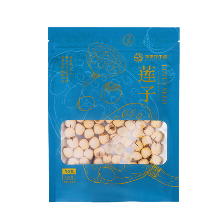 草木花生活 莲子 120g 手工白莲 色泽微黄 颗粒饱满