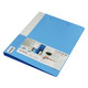 得力/deli 5301蓝色文件夹单夹商务A4文件册资料夹学生办公整理收纳夹