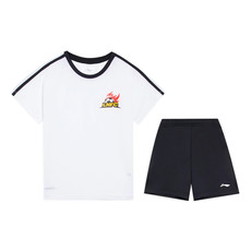 李宁/LI NING李宁足球比赛套装男大童2022夏足球系列舒适干爽运动套装YATS019
