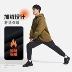 李宁/LI NING 健身系列男子束脚加绒保暖吸湿排汗运动长裤四面弹冬AYKSA09