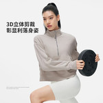 李宁/LI NING  健身系列女子立体裁剪宽松套头卫衣长袖休闲运动春装运动服AWDT130