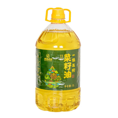 神农武当 一级压榨菜籽油非转基因食用油5L/