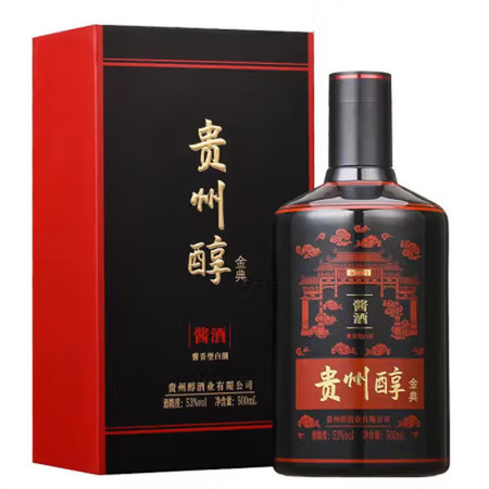 贵州醇 贵州醇 53度贵州醇金典 500mL 酱香型白酒