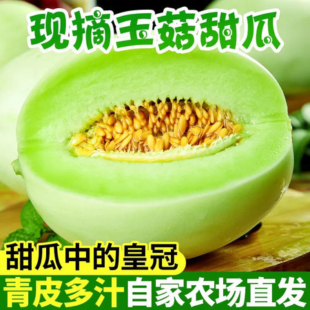 玉菇甜瓜 3/5斤绿肉香瓜哈密瓜非羊角蜜新鲜水果【小度美食】图片