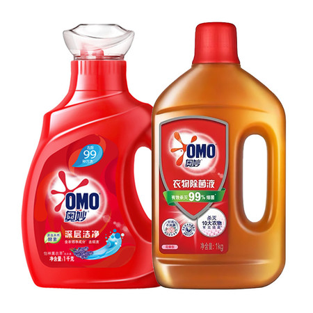 奥妙/OMO 酵素洗衣液1kg+衣物除菌液1kg（香型随机）图片