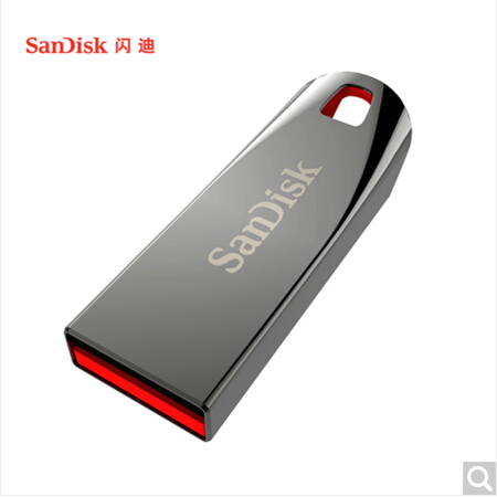 闪迪/SANDISK U盘 CZ71酷晶 16GB USB2.0 银灰色 闪迪金属U盘