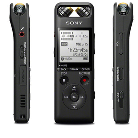 索尼/SONY 数码录音棒/录音笔PCM-A10 16GB 黑色 高清降噪 蓝牙操控 无损音乐播放图片