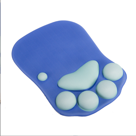 梦天系列 猫爪紫 硅胶鼠标垫护腕创意可爱女生ins风加厚办公电脑游戏手腕托手枕3d胸动漫护腕鼠标垫