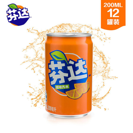 可口可乐 橙味200ML*12