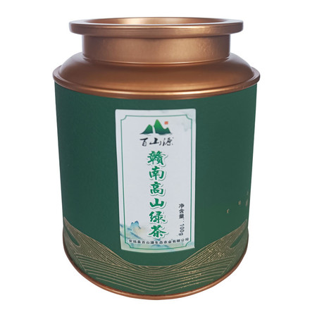 富元山 江西赣南高山绿茶安远百山源茶叶100g/罐图片