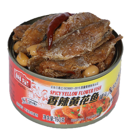 闽星黄花鱼罐头五香/香辣小黄鱼即食海鲜熟食罐装零食下饭菜批发图片