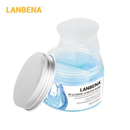 正品LANBENA玻尿酸眼膜贴去眼袋黑眼圈眼纹舒缓紧致补水保湿去皱