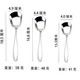 加厚304不锈钢大汤勺调羹套装平底可爱儿童小汤勺家用韩式长汤匙
