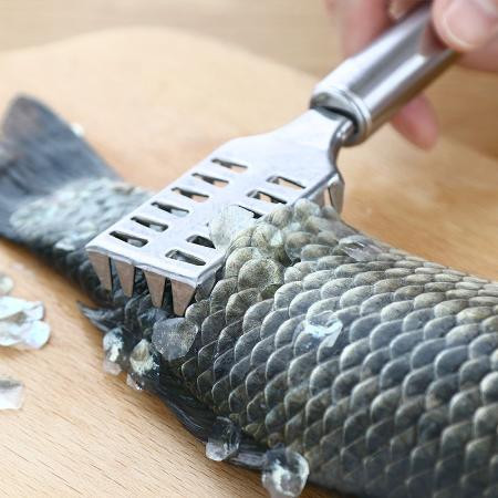厨房鱼鳞器刨刮鳞器加厚不锈钢打鳞器刮去鱼鳞器杀鱼刀刷鱼鳞
