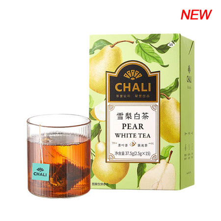 CHALI 茶里雪梨白茶盒装37.5g花草茶茶包袋图片
