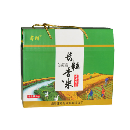 霁朗 【黑龙江省】甘南 霁朗 长粒香大米礼盒 5kg/盒包邮