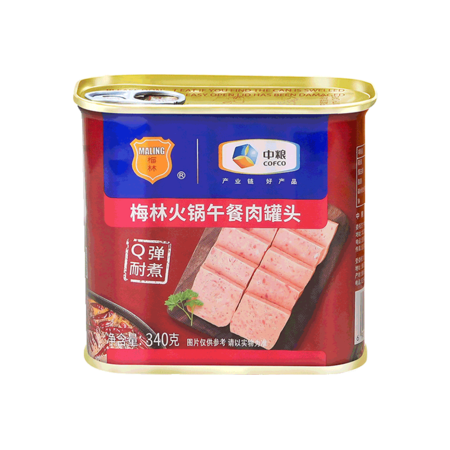 梅林 中粮梅林火锅午餐肉罐头340g*2图片