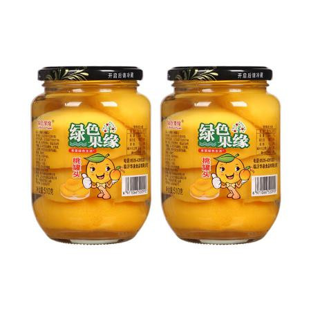 黄桃罐头510g一箱新鲜水果糖水罐头对开黄桃什锦新鲜即食罐头图片