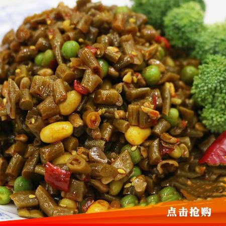 【酸辣豆角】豆豆香湖北特产五仁酱菜下饭菜红油酸豆角豇豆多规格图片