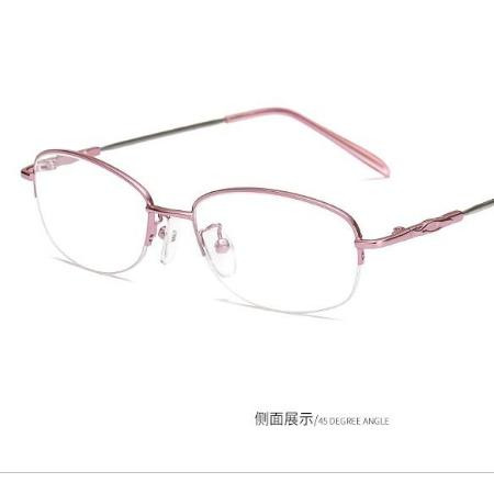 近视眼镜女男学生有度数创意纯钛半框个性韩版配成品近视眼镜框架图片