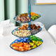 多层水果盘客厅零食收纳盒糖果盘现代创意塑料茶几家用干果盘果篮