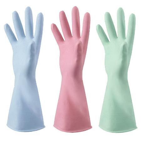 家务洗碗手套男女防水加厚耐用夏季厨房洗衣服橡胶薄款乳清洁手套图片